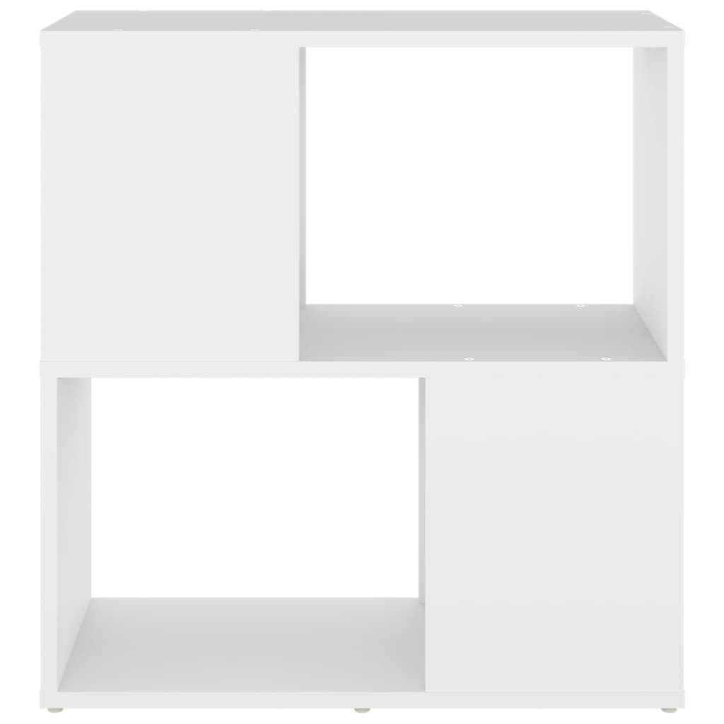 Bokhylle Hvit 60X24X63 Cm Konstruert Tre