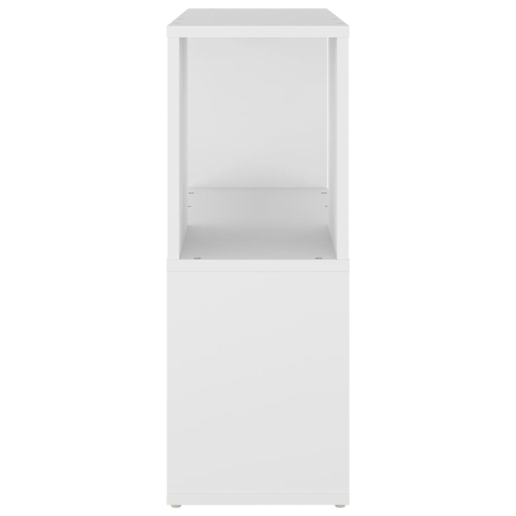 Bokhylle Hvit 60X24X63 Cm Konstruert Tre