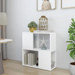 Bokhylle Hvit 60X24X63 Cm Konstruert Tre