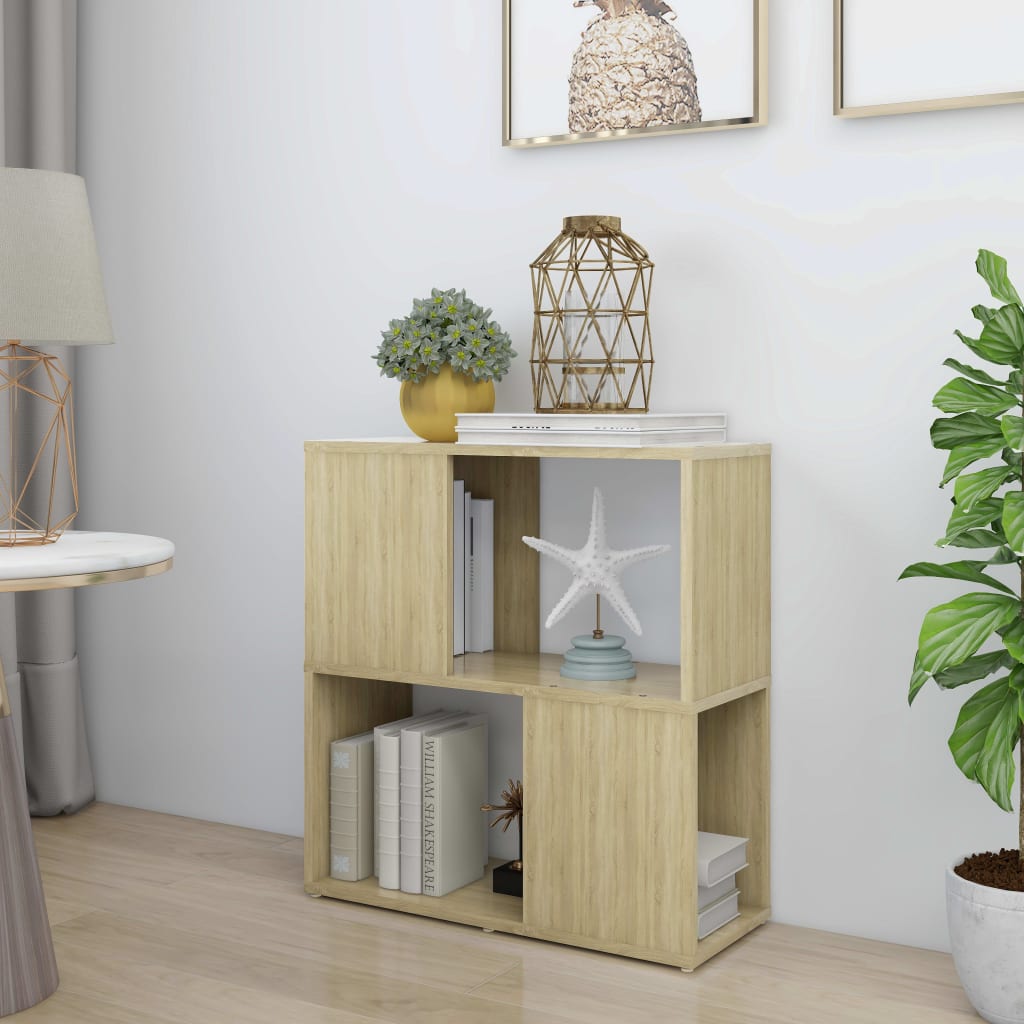 Bokhylle Sonoma Eik 60X24X63 Cm Konstruert Tre