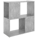 Bokhylle Betonggrå 60X24X63 Cm Konstruert Tre