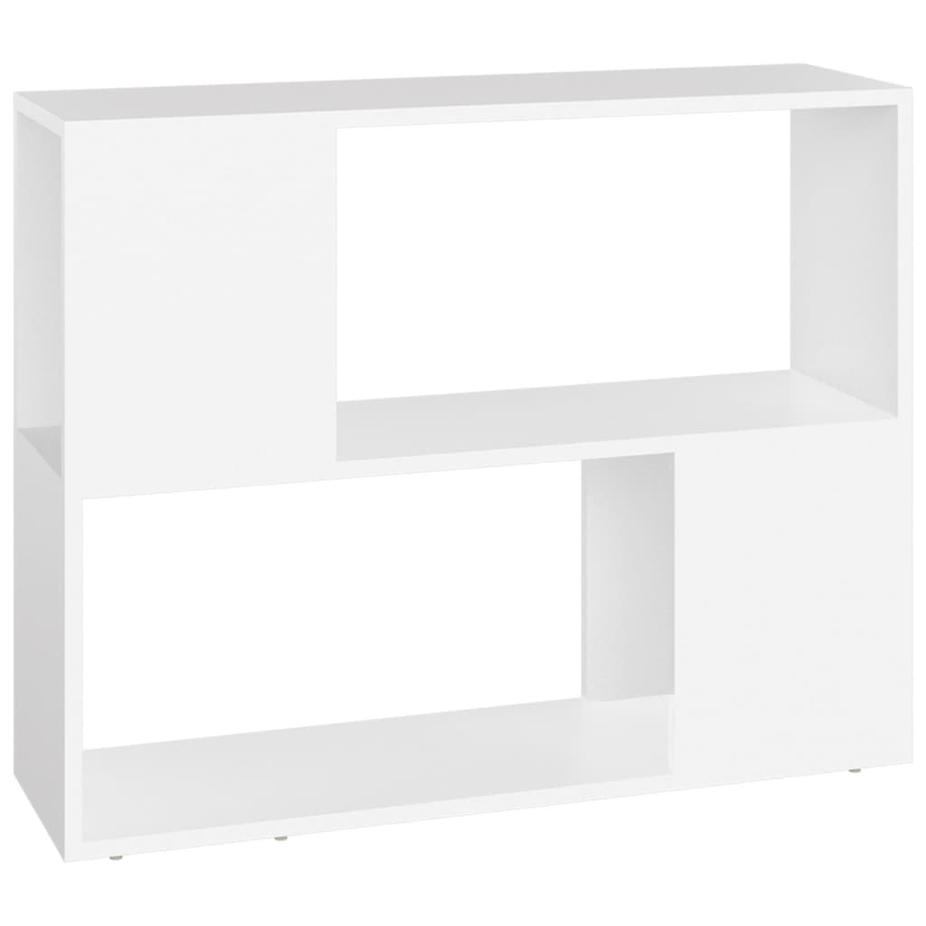 Tv-Benk Hvit 80X24X63 Cm Konstruert Tre