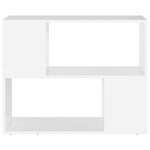 Tv-Benk Hvit 80X24X63 Cm Konstruert Tre