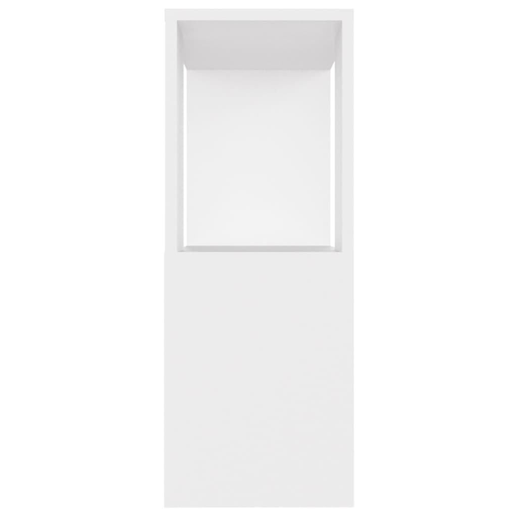Tv-Benk Hvit 80X24X63 Cm Konstruert Tre