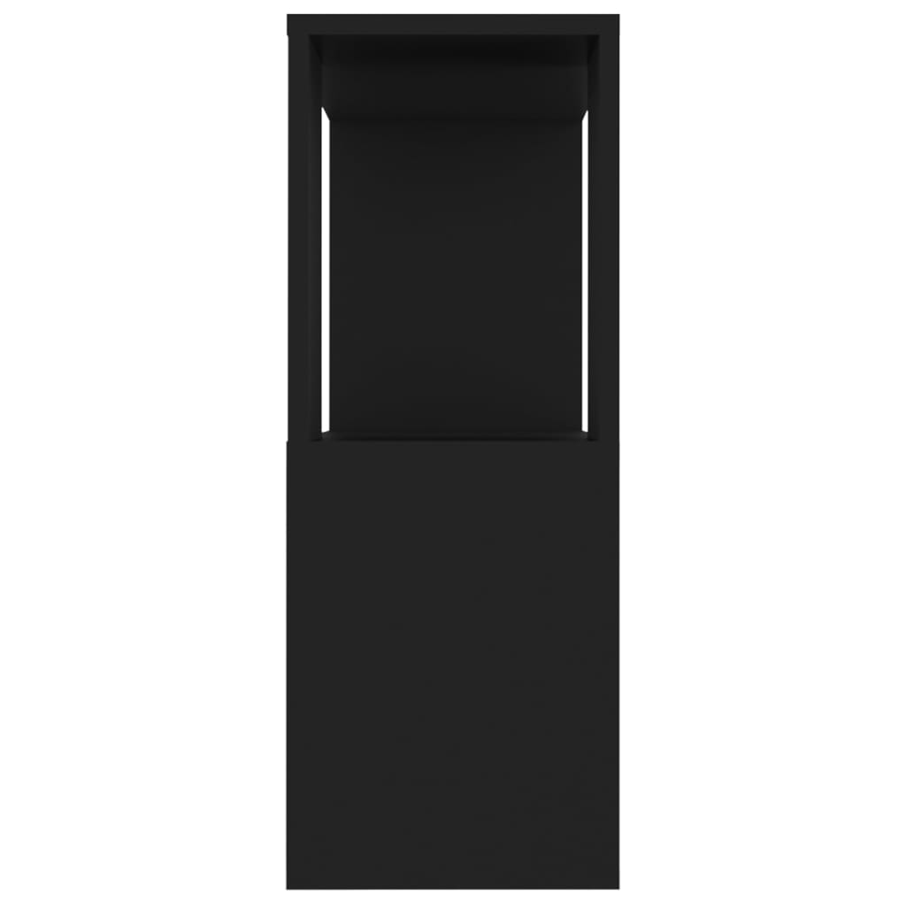 Tv-Benk Svart 80X24X63 Cm Konstruert Tre