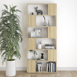 Bokhylle/Romdeler Sonoma Eik 80X24X186 Cm Konstruert Tre