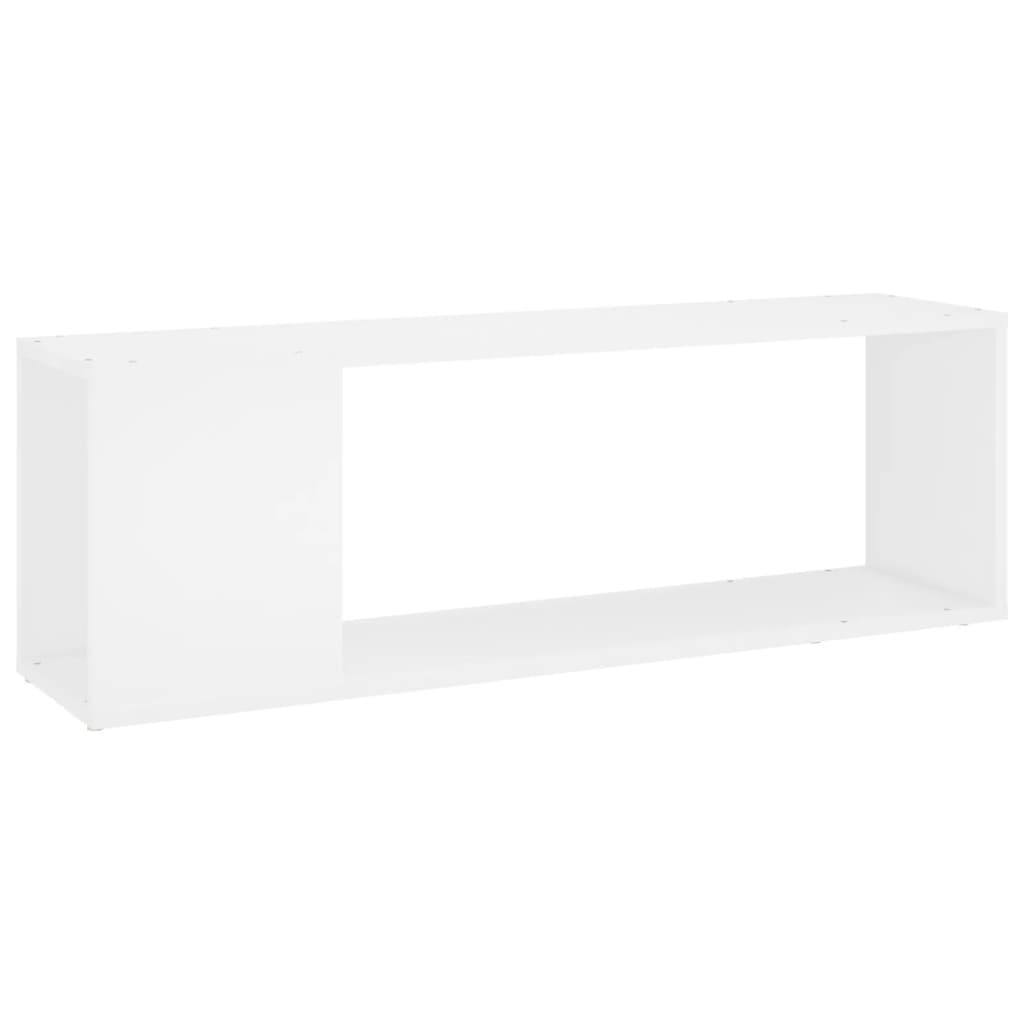 Tv-Benk Hvit 100X24X32 Cm Konstruert Tre