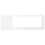 Tv-Benk Hvit 100X24X32 Cm Konstruert Tre
