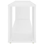Tv-Benk Hvit 100X24X32 Cm Konstruert Tre