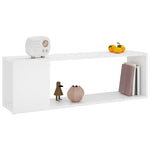 Tv-Benk Hvit 100X24X32 Cm Konstruert Tre