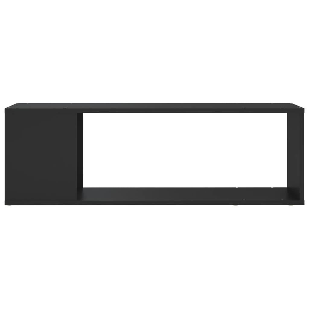 Tv-Benk Svart 100X24X32 Cm Konstruert Tre
