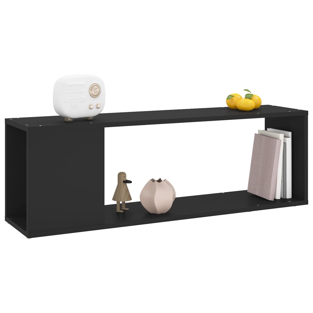 Tv-Benk Svart 100X24X32 Cm Konstruert Tre