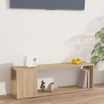 Tv-Benk Sonoma Eik 100X24X32 Cm Konstruert Tre