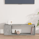 Tv-Benk Betonggrå 100X24X32 Cm Konstruert Tre