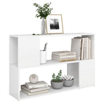 Bokhylle Hvit 100X24X63 Cm Konstruert Tre