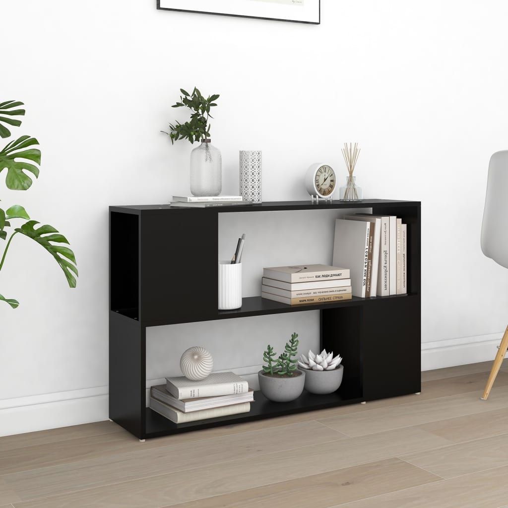 Bokhylle Svart 100X24X63 Cm Konstruert Tre