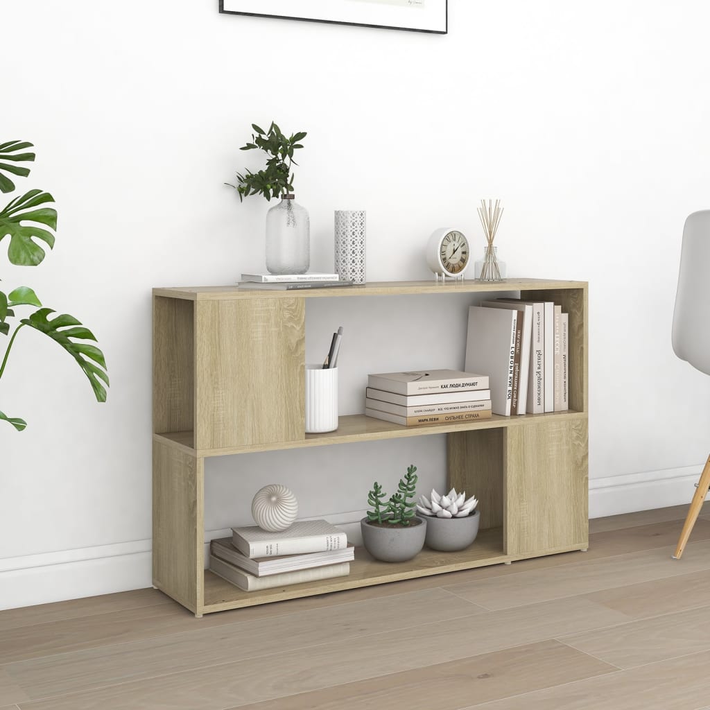 Bokhylle Sonoma Eik 100X24X63 Cm Konstruert Tre