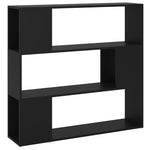 Bokhylle/Romdeler Svart 100X24X94 Cm Sponplate
