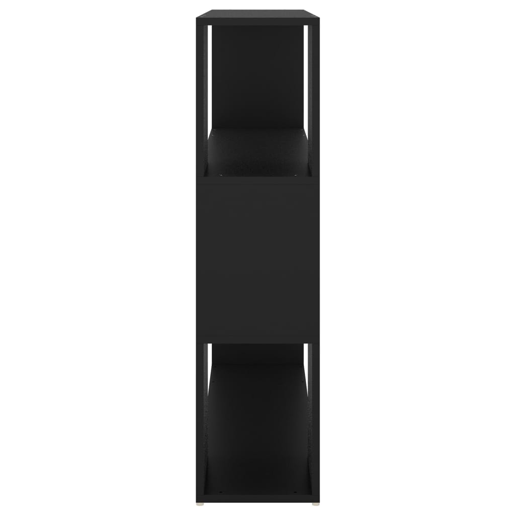Bokhylle/Romdeler Svart 100X24X94 Cm Sponplate