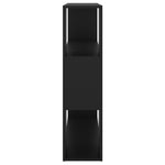 Bokhylle/Romdeler Svart 100X24X94 Cm Sponplate