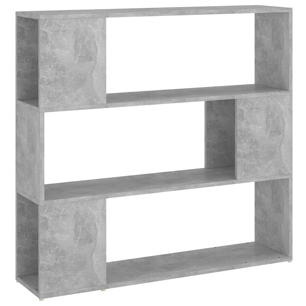 Bokhylle/Romdeler Betonggrå 100X24X94 Cm Sponplate