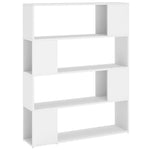 Bokhylle/Romdeler Hvit 100X24X124 Cm