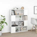 Bokhylle/Romdeler Hvit 100X24X124 Cm