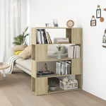 Bokhylle/Romdeler Sonoma Eik 100X24X124 Cm