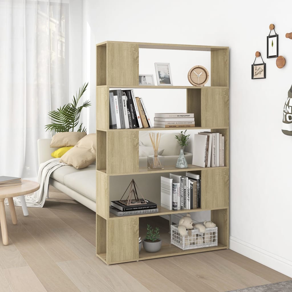 Bokhylle/Romdeler Sonoma Eik 100X24X155 Cm Konstruert Tre