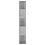 Bokhylle/Romdeler Betonggrå 100X24X155 Cm Konstruert Tre