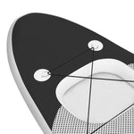 Oppblåsbart Padlebrettsett Svart 300X76X10 Cm