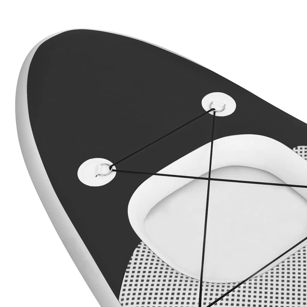 Oppblåsbart Padlebrettsett Svart 330X76X10 Cm