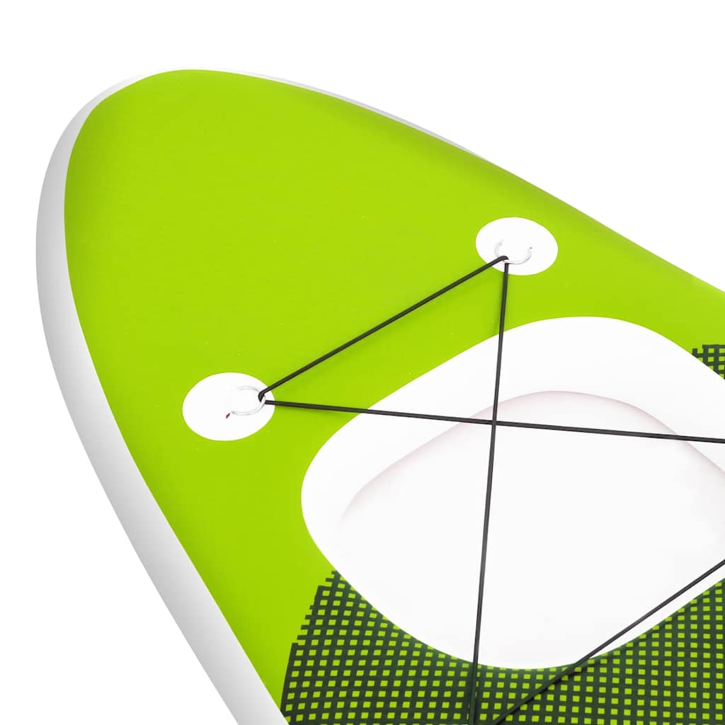 Oppblåsbart Padlebrettsett Grønn 360X81X10 Cm