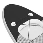 Oppblåsbart Padlebrettsett Svart 360X81X10 Cm
