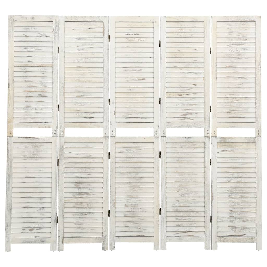 Romdeler 5 Paneler Antikk Hvit 178,5X166 Cm Heltre