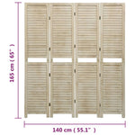Romdeler 4 Paneler 140X165 Cm Heltre Keisertre