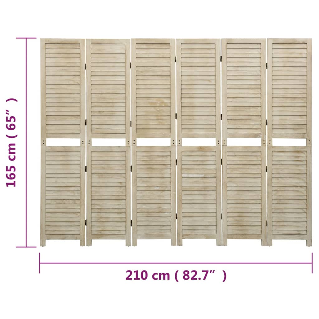 Romdeler 6 Paneler 210X165 Cm Heltre Keisertre