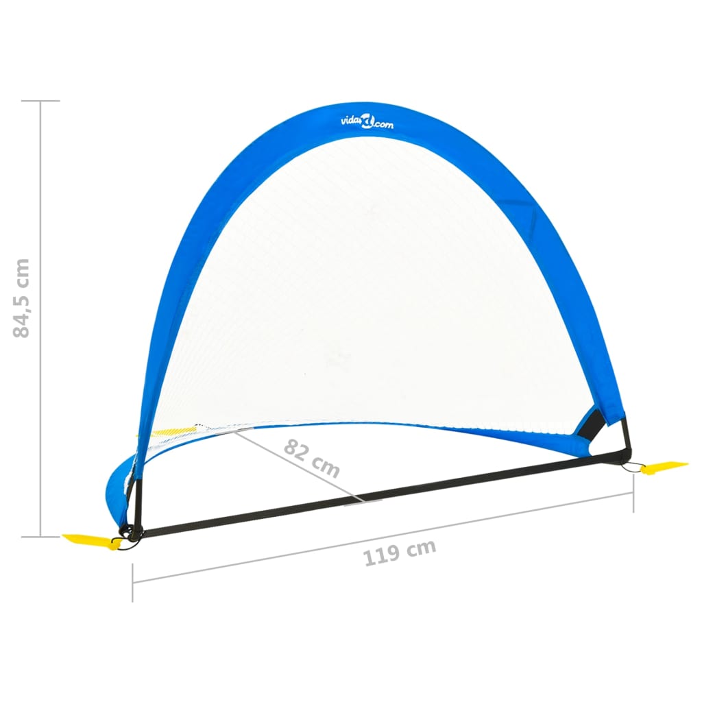 Fotballmål For Barn 2 Stk Oppbevaringspose 119X82X84,5 Cm