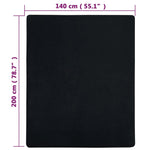Jerseylaken Svart 140X200 Cm Bomull