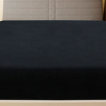 Jerseylaken Svart 160X200 Cm Bomull