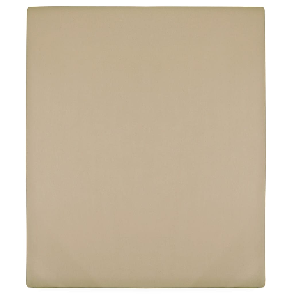 Jerseylaken 2 Stk Gråbrun 90X200 Cm Bomull