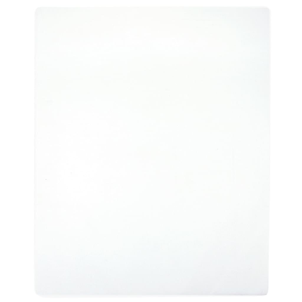 Jerseylaken 2 Stk Hvit 140X200 Cm Bomull