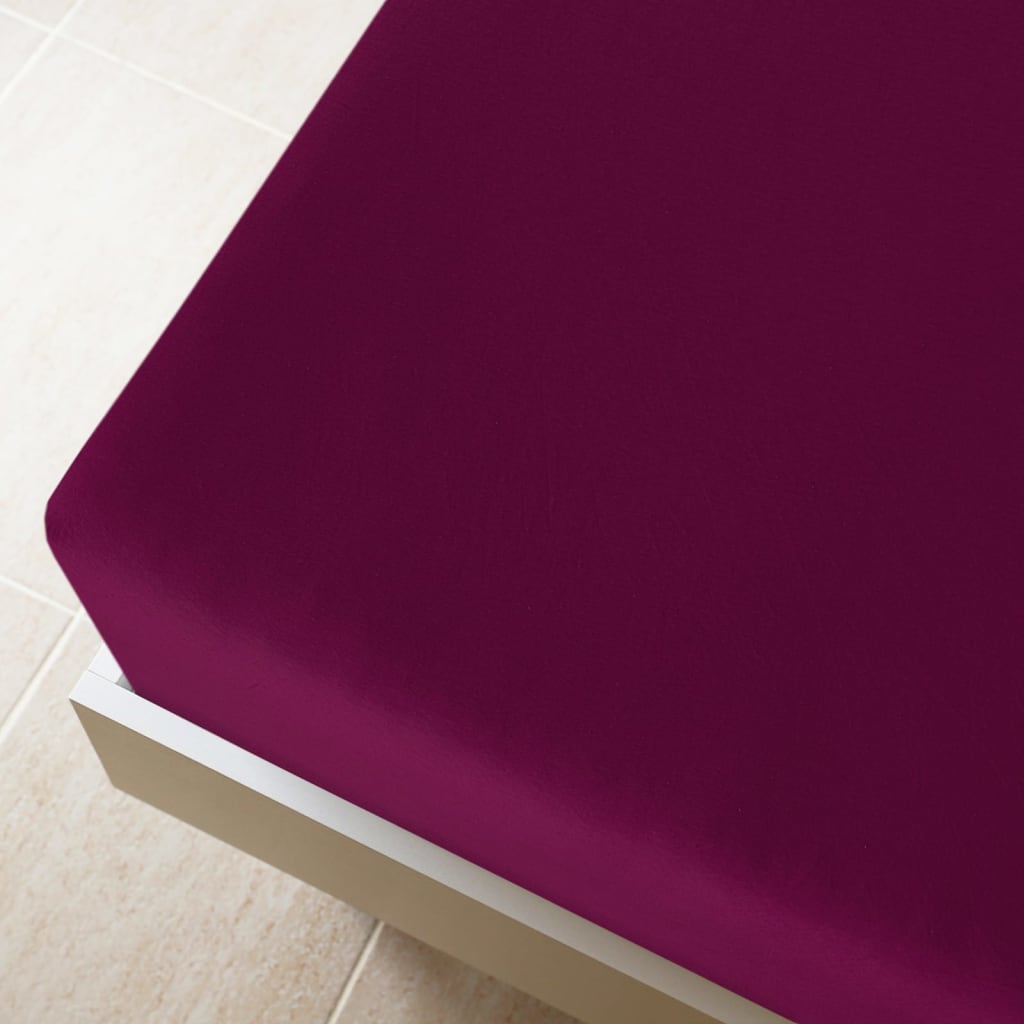 Jerseylaken Vinrød 140X200 Cm Bomull