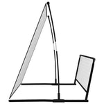 2-I-1 Fotballmål Og Stoppnett 202X104X120 Cm Stål