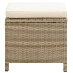 Hagestoler Med Krakker 2 Stk Polyrotting Beige