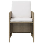 Hagestoler Med Krakker 2 Stk Polyrotting Beige