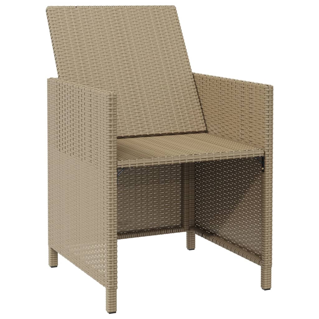Hagestoler Med Krakker 2 Stk Polyrotting Beige