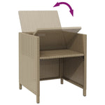 Hagestoler Med Krakker 2 Stk Polyrotting Beige
