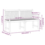 Hagebenk 150 Cm Heltre Akasie