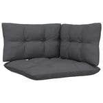 Hagesofagruppe Med Puter 3 Deler Svart Heltre Furu